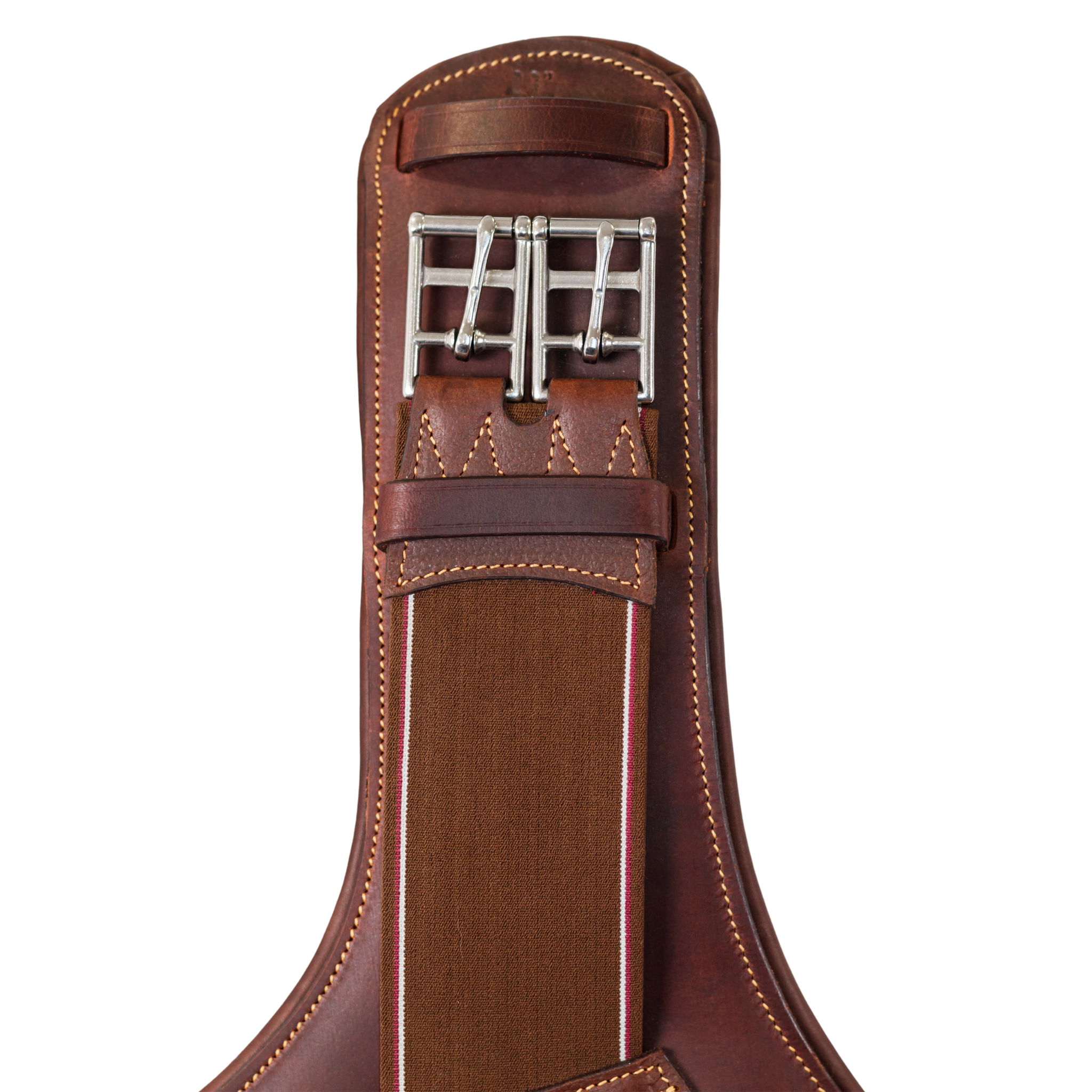 Niagara Short Stud Girth against a white background, with a focus on girth buckles/elastics.