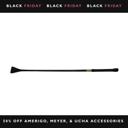 Ucha Short Whip - Smooth Leather with Grip Handle