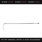 Ucha Dressage Whip - Nylon with White Leather Handle