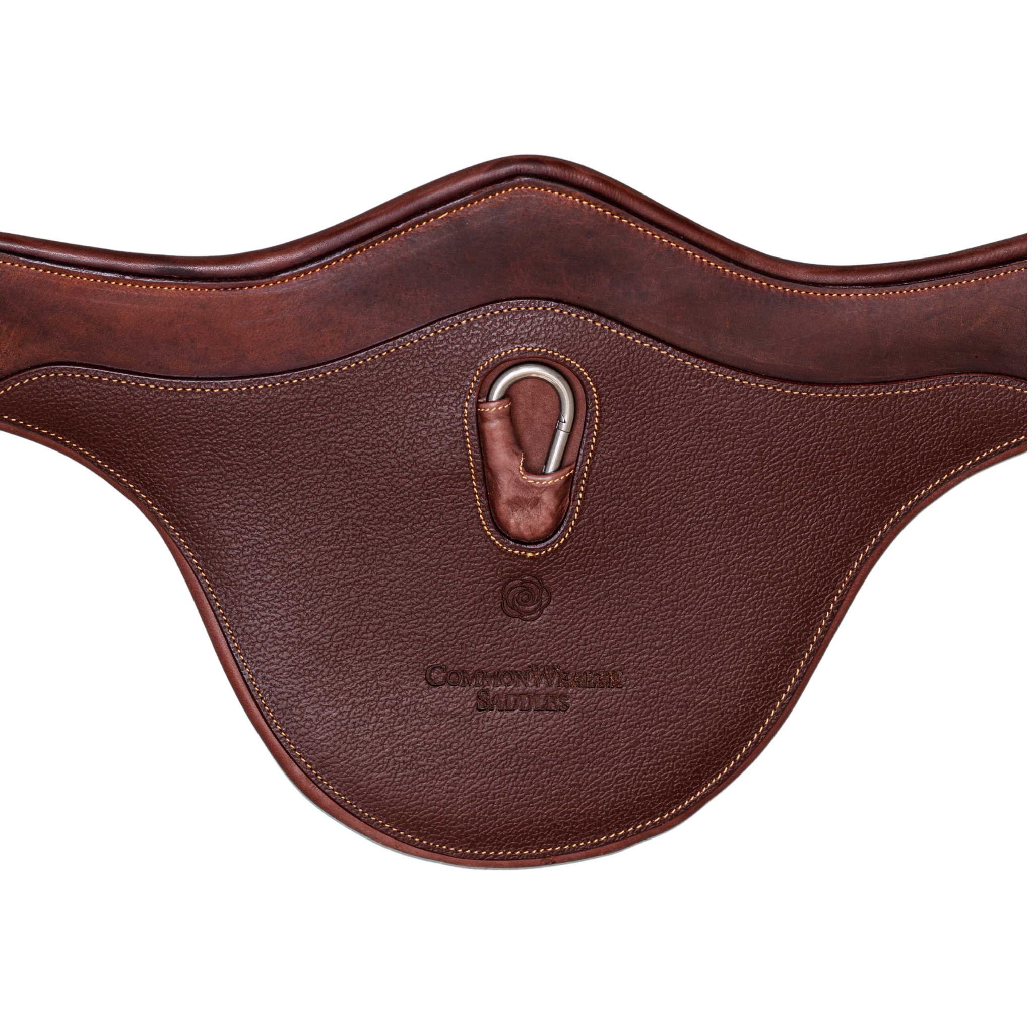Centre belly pad of the Hudson Long Anatomical Stud Girth against a white background