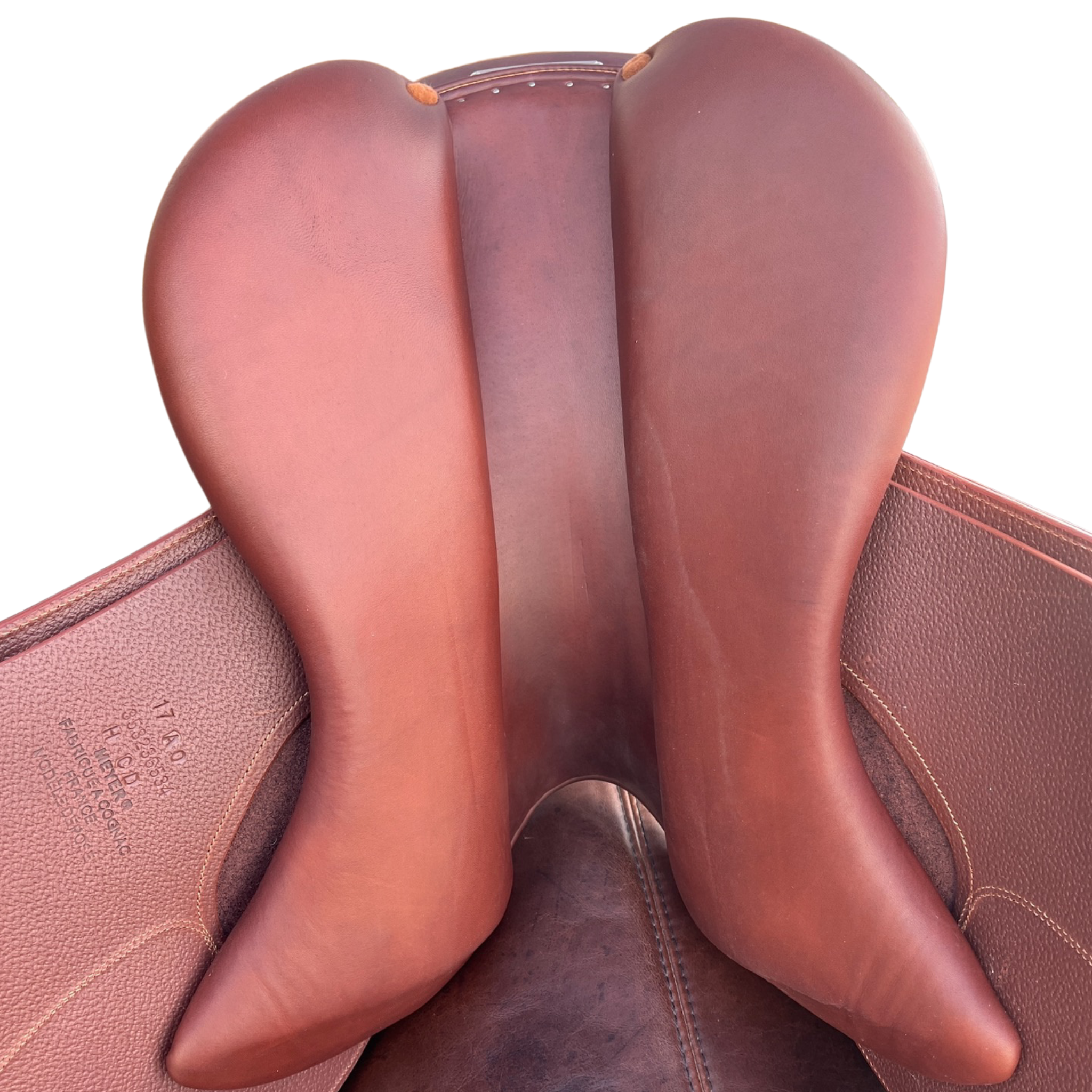 Meyer Act 2 jump saddle; underside view of saddle panels