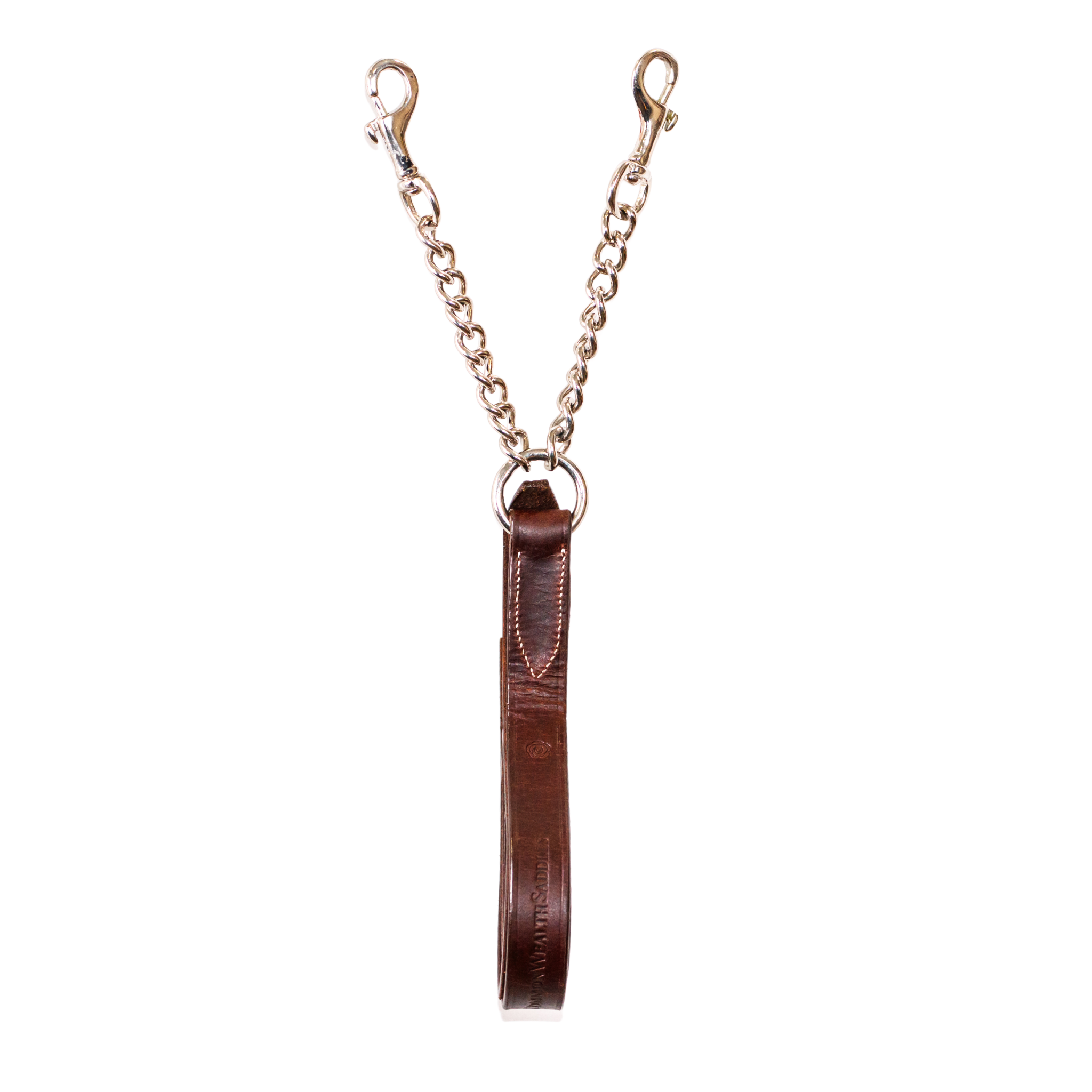 York Leather Grooming Lead against a white background