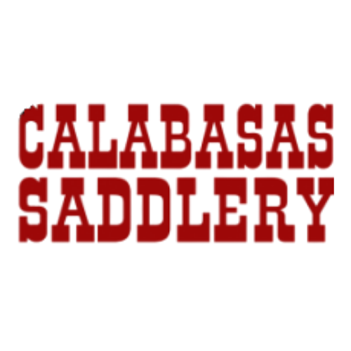 Red text 'CALABASAS SADDLERY' on a white background