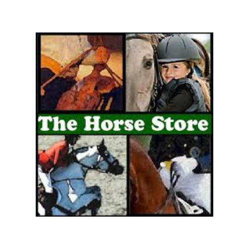 Collage of equestrian-themed images with 'The Horse Store' text overlay.